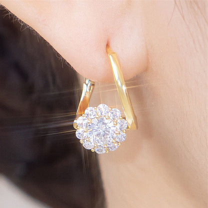 Ceoerty™ Elegant Zirconia Geometric Earrings