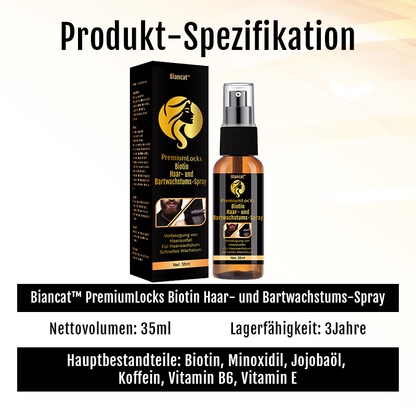 Biancat™ PremiumLocks Biotin Haar- und Bartwachstums-Spray