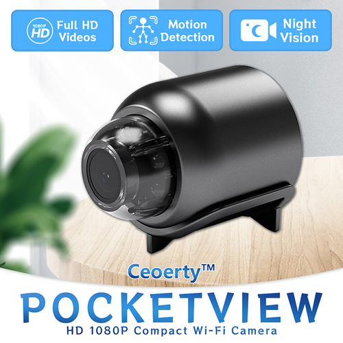 Ceoerty™ PocketView HD 1080P Compact Wi-Fi Camera