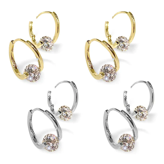 Ceoerty™ Elegant Zirconia Geometric Earrings